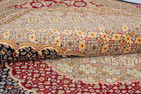 Pak-Persian Blue Hand Knotted 80 X 103 Area Rug 700-148350 Image 6