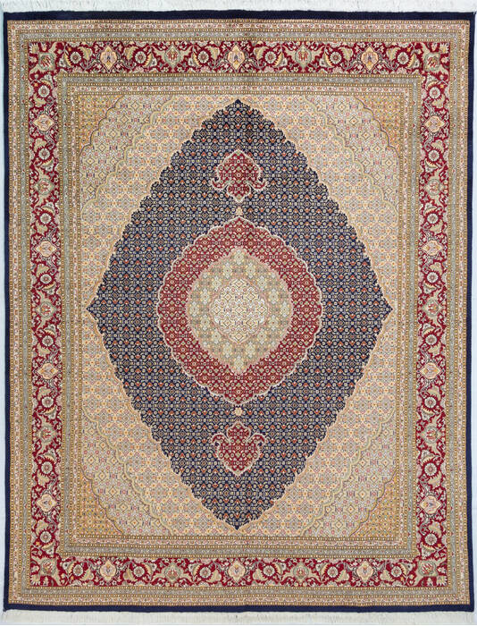 Pak-Persian Blue Hand Knotted 80 X 103 Area Rug 700-148350 Image 0