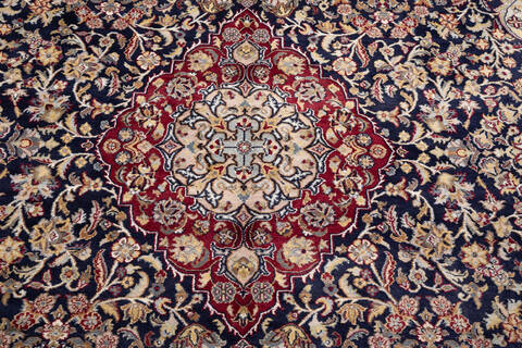 Pak-Persian Blue Hand Knotted 80 X 102 Area Rug 700-148351 Image 5