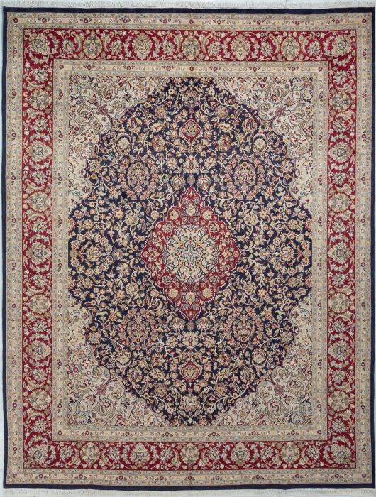 Pak-Persian Blue Hand Knotted 80 X 102 Area Rug 700-148351 Image 0
