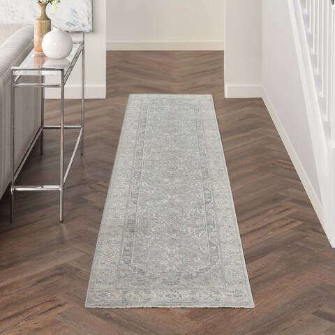 Nourison Asher Grey Runner 23 X 102 Area Rug 805-149243 Image 1