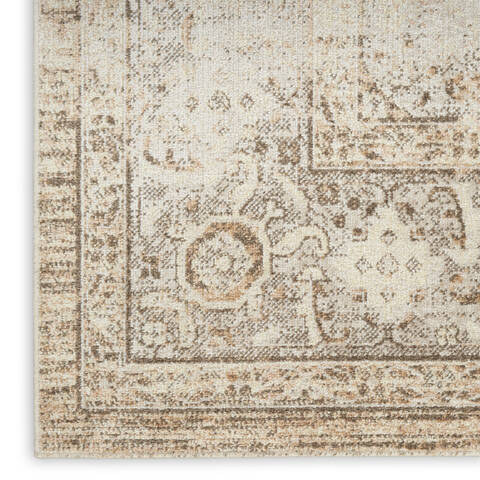 Nourison Astra Machine Washable Beige Runner 22 X 80 Area Rug 805-149695 Image 4