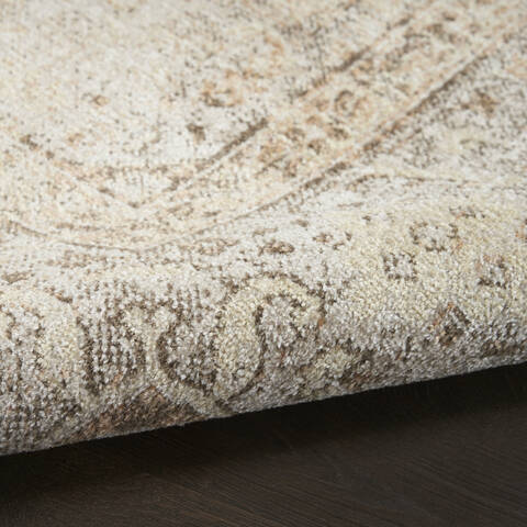 Nourison Astra Machine Washable Beige Runner 22 X 80 Area Rug 805-149695 Image 6