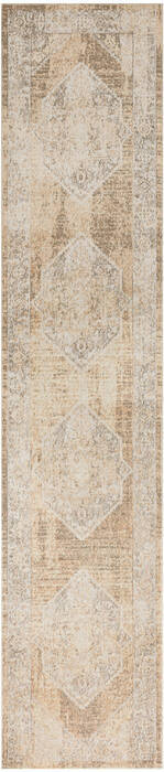Nourison Astra Machine Washable Beige Runner 22 X 80 Area Rug 805-149695 Image 0