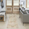 Nourison Astra Machine Washable Beige Runner 22 X 80 Area Rug 805-149695 Thumb 1