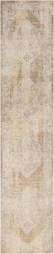 Nourison Astra Machine Washable Beige Runner 2'2" X 8'0" Area Rug  805-149695