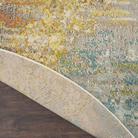 Nourison Celestial Multicolor Round 80 X 80 Area Rug 805-149843 Image 2