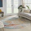 Nourison Celestial Multicolor Round 80 X 80 Area Rug 805-149843 Thumb 1