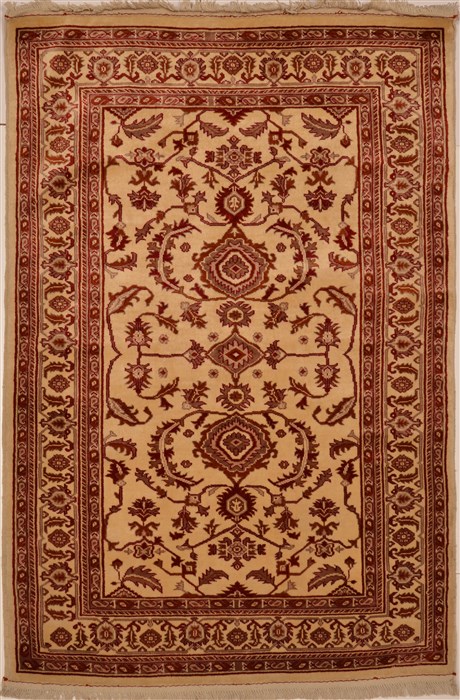 Chobi Yellow Hand Knotted 40 X 63 Area Rug 100-15073 Image 0