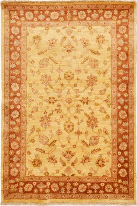 Chobi Beige Hand Knotted 40 X 60 Area Rug 100-15074 Image 0