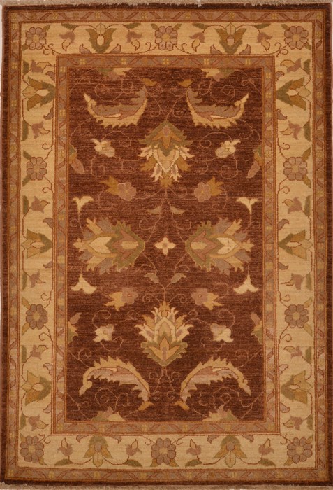 Chobi Brown Hand Knotted 40 X 59 Area Rug 100-15197 Image 0