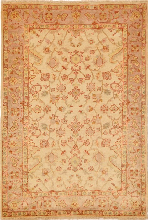 Chobi Beige Hand Knotted 40 X 59 Area Rug 100-15198 Image 0