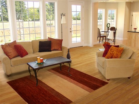 Gabbeh Red Hand Knotted 40 X 510 Area Rug 100-15204 Image 5