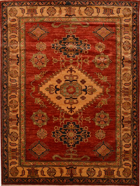 Kazak Red Hand Knotted 410 X 66  Area Rug 100-15215 Image 0