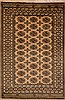 Bokhara Beige Hand Knotted 40 X 60  Area Rug 100-15220 Thumb 0