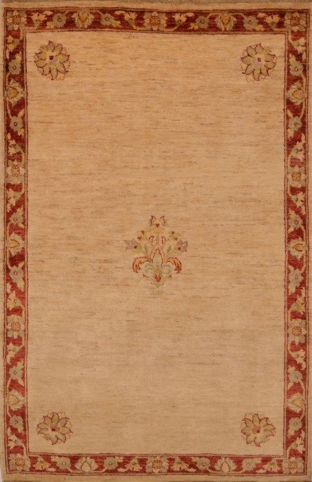 Chobi Beige Hand Knotted 41 X 63 Area Rug 100-15225 Image 0