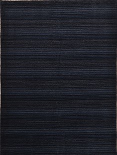 Indo-Nepal Blue Hand Loomed 4'4" X 5'9"  Area Rug 100-15244