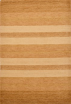 Indo-Nepal Beige Hand Loomed 4'1" X 6'0"  Area Rug 100-15250