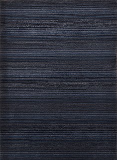 Indian Indo-Nepal Blue Rectangle 4x6 ft Wool Carpet 15260