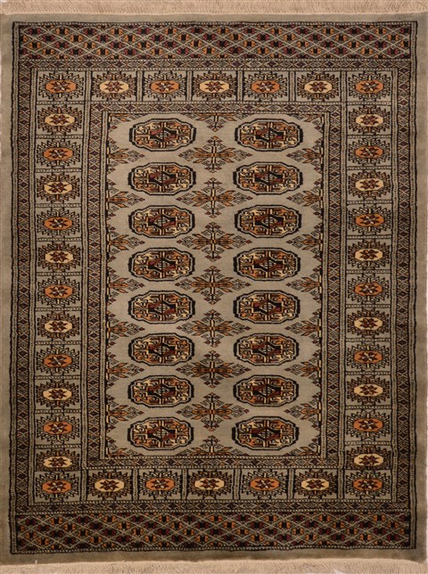 Bokhara Grey Hand Knotted 30 X 50 Area Rug 100-15272 Image 0