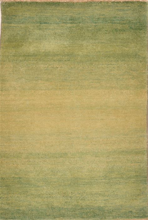 Gabbeh Green Hand Knotted 24 X 42 Area Rug 100-15276 Image 0