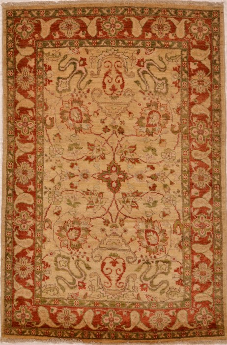 Chobi Beige Hand Knotted 34 X 51 Area Rug 100-15316 Image 0