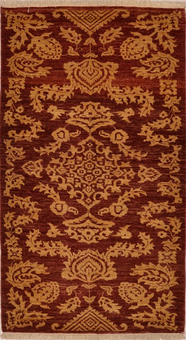 Chobi Red Hand Knotted 33 X 59  Area Rug 100-15319 Image 0