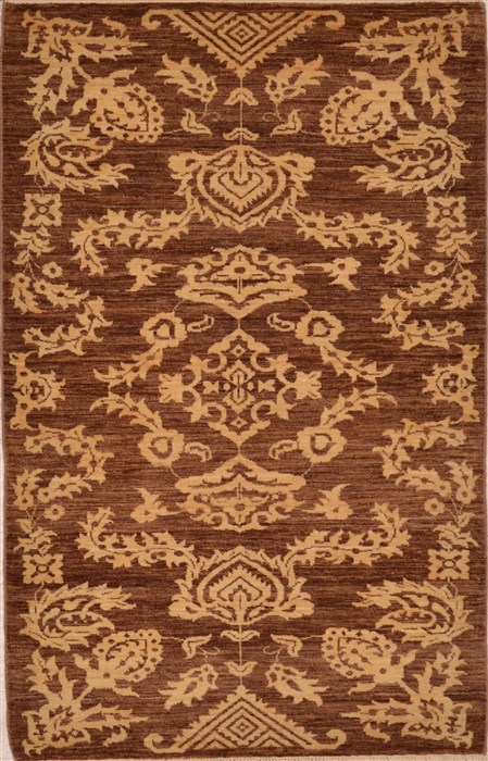 Chobi Brown Hand Knotted 33 X 53 Area Rug 100-15320 Image 0