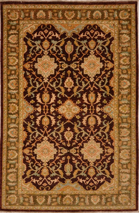 Chobi Brown Hand Knotted 410 X 77 Area Rug 100-15439 Image 0