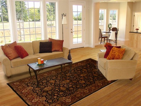 Jaipur Black Hand Knotted 60 X 90 Area Rug 100-15442 Image 4