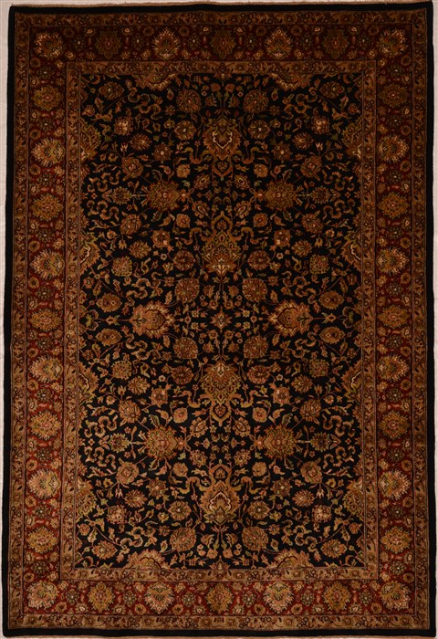 Jaipur Black Hand Knotted 60 X 90 Area Rug 100-15442 Image 0