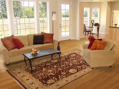 Chobi Brown Hand Knotted 62 X 89 Area Rug 100-15448 Image 4