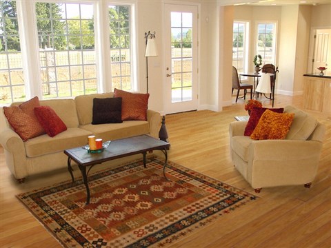 Kilim Beige Flat Woven 52 X 82 Area Rug 100-15462 Image 4