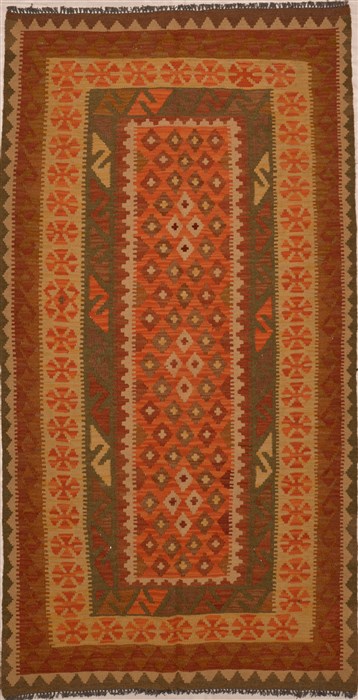 Kilim Red Runner Flat Woven 36 X 67  Area Rug 100-15478 Image 0