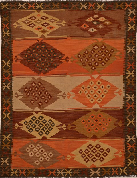 Kilim Purple Flat Woven 411 X 66  Area Rug 100-15484 Image 0