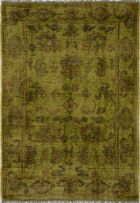 Chobi Green Hand Knotted 40 X 511 Area Rug 100-15512 Image 0