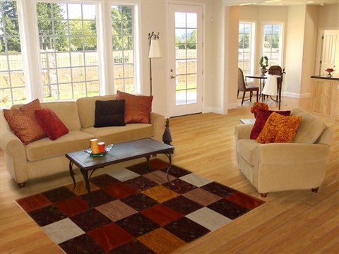 Patchwork Multicolor Flat Woven 50 X 69 Area Rug 100-15519 Image 5
