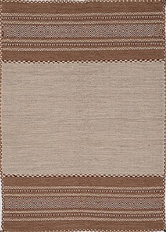 Kilim Beige Flat Woven 4'6" X 6'6"  Area Rug 100-15520