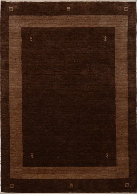 Gabbeh Brown Hand Knotted 47 X 65  Area Rug 100-15538 Image 0