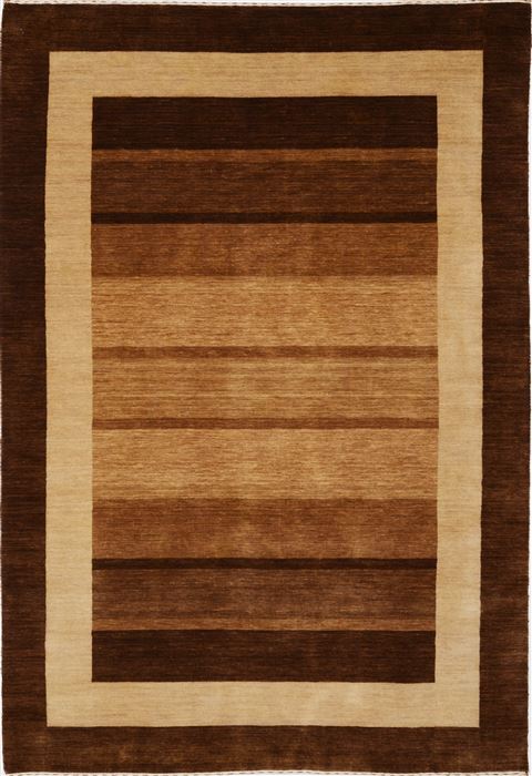 Gabbeh Brown Hand Knotted 57 X 84  Area Rug 100-15553 Image 0