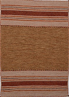 Kilim Brown Flat Woven 4'6" X 6'6"  Area Rug 100-15565