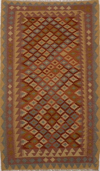 Kilim Green Flat Woven 33 X 61  Area Rug 100-15573 Image 0