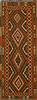 Kilim Orange Runner Flat Woven 27 X 69  Area Rug 100-15580 Thumb 0
