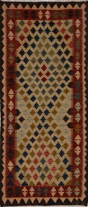 Kilim Multicolor Runner Flat Woven 28 X 66  Area Rug 100-15586 Image 0