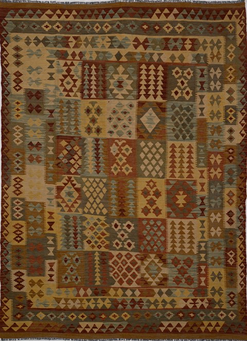 Kilim Multicolor Flat Woven 67 X 96  Area Rug 100-15588 Image 0