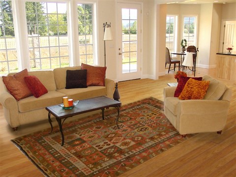 Kilim Multicolor Flat Woven 68 X 97  Area Rug 100-15589 Image 4