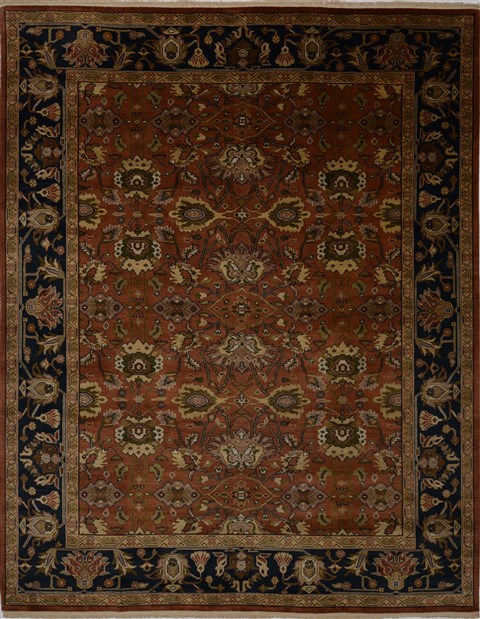 Heriz Beige Hand Knotted 711 X 101  Area Rug 100-15590 Image 0