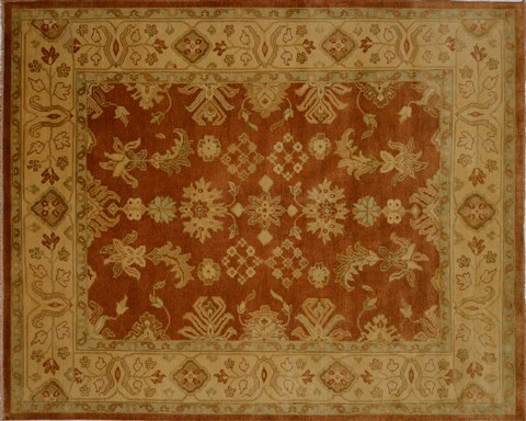 Heriz Beige Hand Knotted 711 X 910  Area Rug 100-15592 Image 0