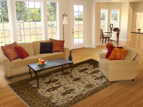 Heriz White Hand Knotted 80 X 101  Area Rug 100-15595 Image 4