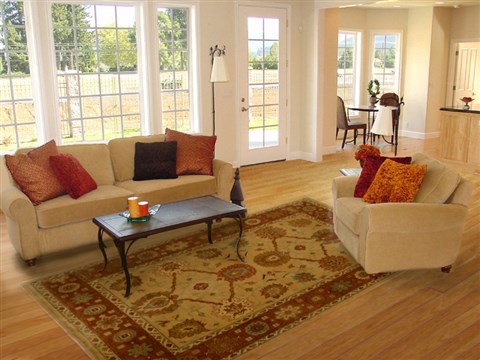 Ziegler Yellow Hand Knotted 710 X 911 Area Rug 100-15597 Image 4